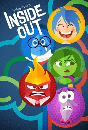 Pixar's "Inside Out" by Laz Marquez Inside Out Poster, Movie Coloring Pages, Inside Out Movie, Pixar Poster, Disney Drawing, Movie Inside Out, Disney Movie Posters, Poster Frames, Disney Inside Out