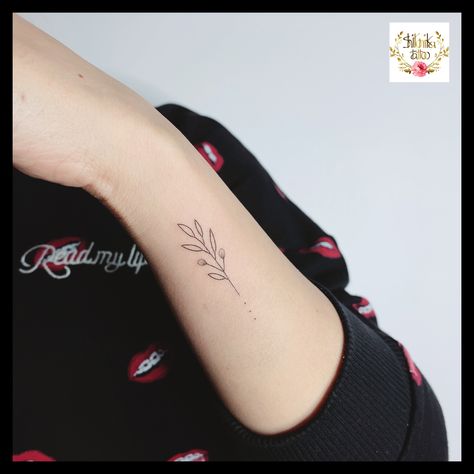 Wrist Olive Branch Tattoo, Small Olive Branch Tattoo Wrist, Small Olive Branch Tattoo, Fine Line Olive Branch Tattoo, Olive Leaf Tattoo, Fine Tattoo, Olive Tattoo, Olive Branch Tattoo, Flower Bouquet Tattoo