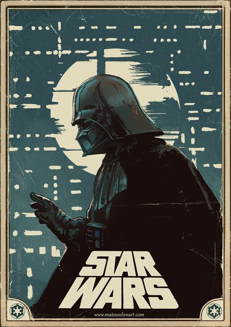 Star Wars Poster Vintage, Clone Wars Poster Vintage, Star Wars Vintage, Retro Starwars Posters, Old Star Wars Poster, Star Wars Travel Posters Vintage Style, Darth Vader Comic Cover, Art Deco Travel Posters, Fotografi Vintage