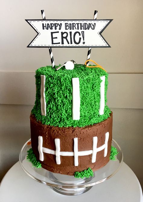 Sports Theme Birthday Party, Rugby Cake, Football Cakes, Football Treats, Pear And Almond Cake, Buckwheat Cake, Sports Theme Birthday, Football Cake, Theme Cake