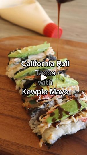 California Roll Tacos with Kewpie Mayo | Craving a California Roll or a Taco? Why not both! 🍣🌮 Crunchy, creative, and completely irresistible!⁣ We've updated the classic California roll into a... | By Kewpie USAFacebook California Hand Roll, California Roll Recipes, Fusion Foods, Kewpie Mayo, Crab Cake Recipes, Facebook Recipes, Chop Sticks, Crab Cake, California Roll