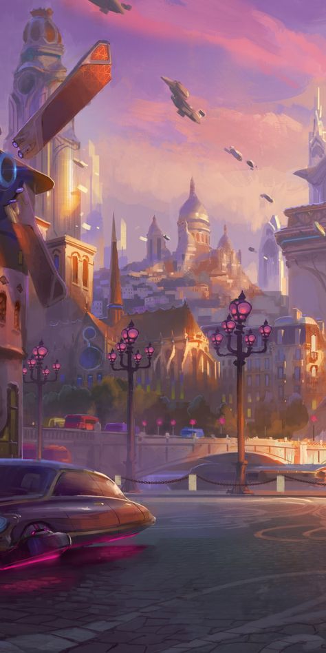 Fantasy, city, overwatch, game, 1080x2160 wallpaper Overwatch Iphone Wallpaper, Samsung S6 Lite Wallpaper, Overwatch Lockscreen, Overwatch Aesthetic Wallpaper, Overwatch Wallpaper Iphone, Overwatch Phone Wallpaper, Wallpaper Overwatch, Fictional Cities, Overwatch Wallpaper