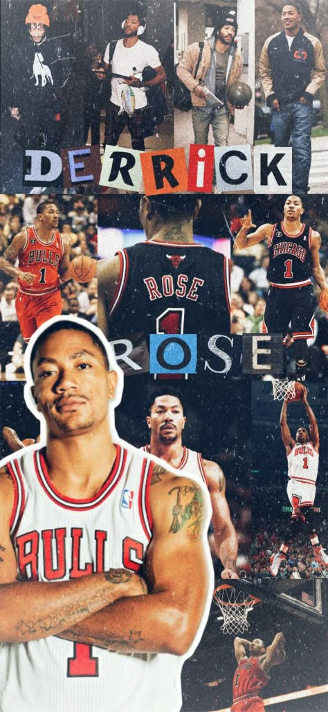 Derick Rose Wallpaper, Drose Bulls Wallpaper, D Rose Wallpaper Nba, Derrick Rose Aesthetic Wallpaper, Derrick Rose Pfp, Derrick Rose Aesthetic, Derrick Rose Art, Nba Players Wallpaper, Nba Wallpapers Aesthetic