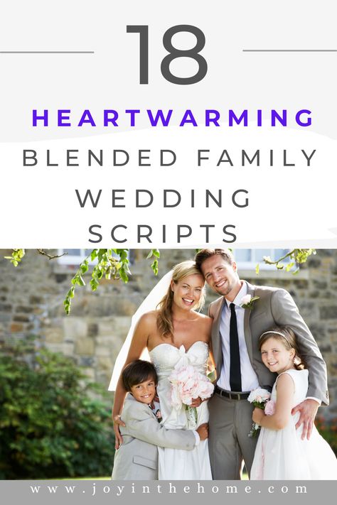 Looking to tie the knot in a blended family? Discover heartfelt and inclusive wedding scripts for a ceremony as unique as your new family! Blended Family Wedding Puzzle, Blended Family Wedding Ideas Unique, Blending Family Ceremony Ideas, Unity Ceremony For Blended Families, Wedding Script For Blended Family, Wedding Gifts For Kids Blended Family, Second Wedding Blended Family, Blended Family Sand Ceremony Script, Blended Family Ceremony Ideas