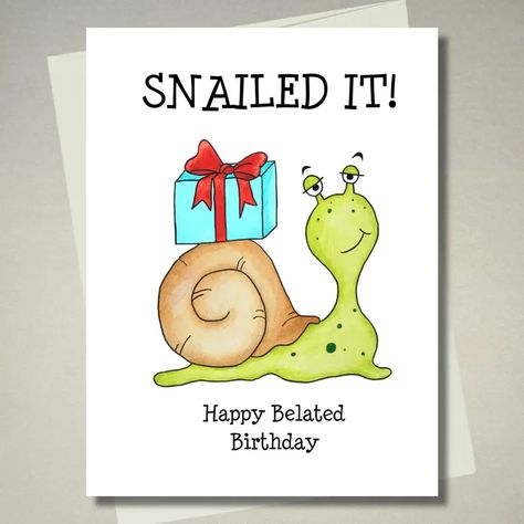 Funny Belated Birthday Wishes, Belated Birthday Funny, Funny Belated Birthday, Happy Christmas Greetings, Birthday Cards Images, Printable Anniversary Cards, Birthday Card Online, Birthday Greetings Funny, Say Sorry