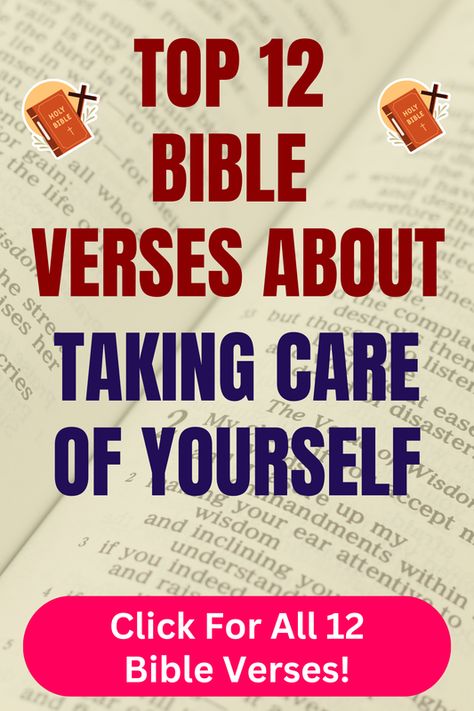 Check out our top 12 Bible verses about taking care of yourself and learn more what does the Bible say about taking care of yourself. Click For All 12 Bible verses! Bible Verse About Taking Care Of Yourself, Relationship Verses, Bible Chapters, Bible Verses About Relationships, Top Bible Verses, Caring For Yourself, Come Unto Me, Jesus Teachings, Bible Verses About Love