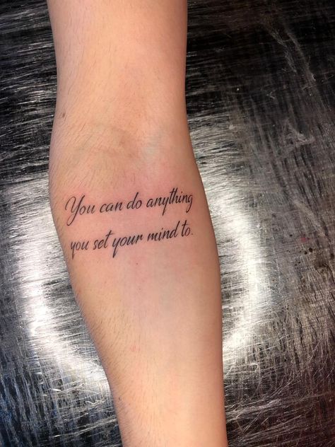 You Can Do Anything Tattoo, 8 Mile Tattoo, Eminem Lyric Tattoos, Rap Lyric Tattoos, Eminem Tattoo Ideas Lyrics, Eminem Quotes Tattoo, Eminem's Tattoos, Eminem Lyrics Tattoo, Eminem Inspired Tattoos