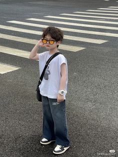 Ootd Kids Boys Outfit, Korean Kids Outfits Boys, Boys Outfits Aesthetic, Boys Ootd, Korean Babies, Kids Ootd, Summer Outfits Kids