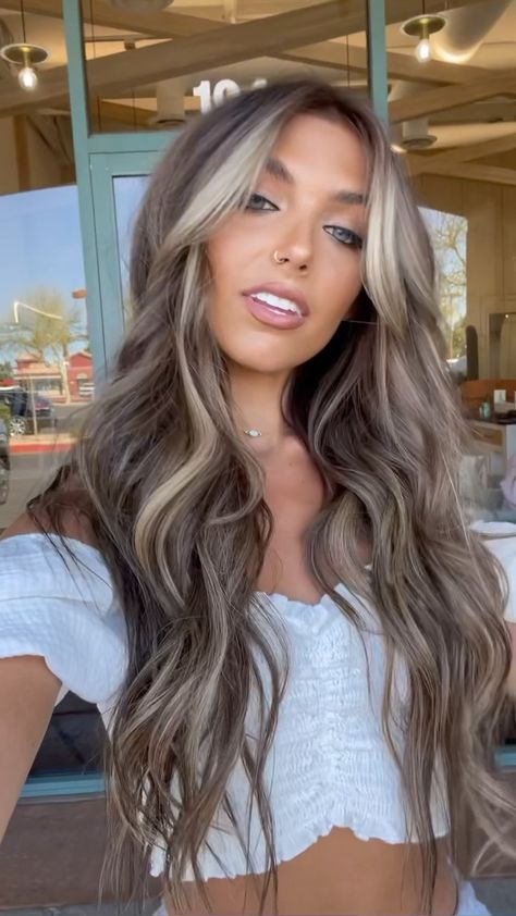 Chrissy Rasmussen’s Instagram post: “New color & @habithairx clipin extensions 🤩 We also offer our extensions in hand tied ‼️ For more info go to habithairx.com 🥳 hair:…” Colored Money Piece, Colored Money Piece Hair, Money Piece Hair, Brown Hair Inspo, Brunette Hair With Highlights, Money Piece, Brown Hair With Blonde Highlights, Brown Hair Balayage, Blonde Hair Inspiration