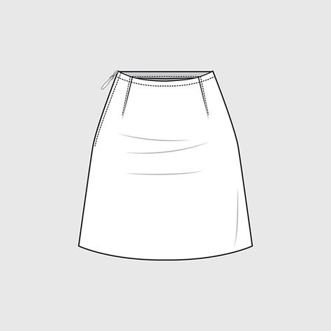 Fashion Technical Drawing Skirt, Mini Skirt Flat Sketch, Mini Skirt Technical Drawing, Mini Skirt Sketch, Skirt Technical Flat, Technical Drawing Skirt, Skirt Technical Drawing, Skirt Flat Sketch, Skirt Sketch