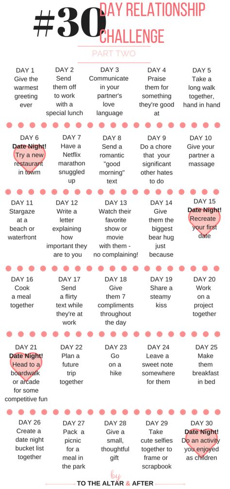 30 Day Relationship Challenge | To The Altar Marriage Challenge, Cute Date Ideas, Relationship Challenge, After Life, Marriage Relationship, Marriage Tips, 30 Day Challenge, Toxic Relationships, Happy Marriage