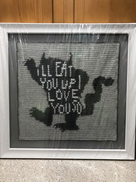 Where The Wild Things Are Cross Stitch, Where The Wild Things Are Crochet, Cross Stitch Lettering, Stitch Lettering, Wild Things, Nap Time, Single Crochet, Crochet Ideas, Needlepoint