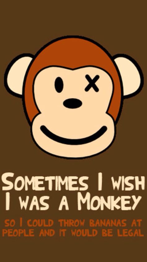 Banana Quotes, Funny Quotes Hilarious, Funny Wuotes, Monkey Funny, Quotes Hilarious, Blonde Jokes, Monkey And Banana, Jungle Decor, Funny Jokes To Tell