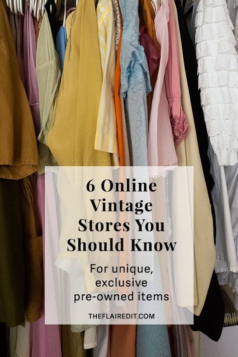 the best online stores where to buy exclusive second-hand clothing and accessories #vintage #secondhand Sustainable Fashion Upcycling, Online Thrift Shop, Online Vintage Stores, Vintage Stores, Best Online Stores, 2000 Fashion, Second Hand Shop, Second Hand Stores, Vintage Clothing Online