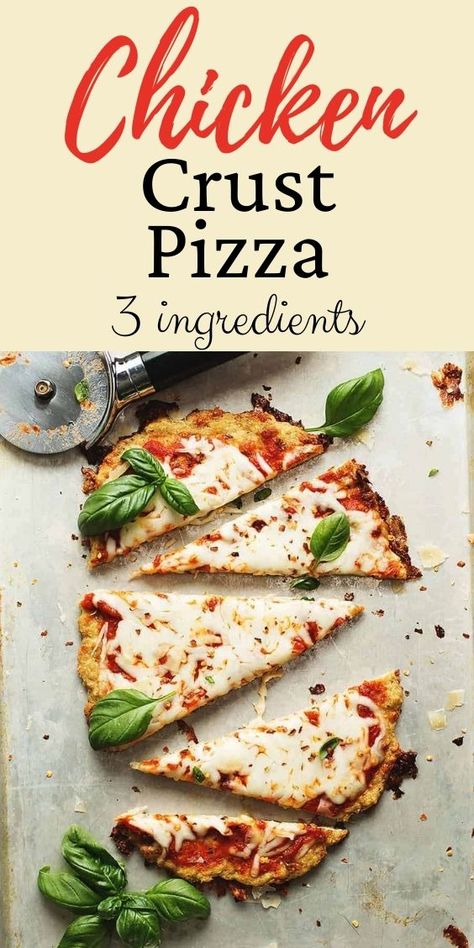 A pizza crust made out of ground chicken! A low carb pizza crust that is so easy to make with only 3 ingredients and ready in about 30 minutes. Ground Chicken Pizza Crust, Ground Chicken Pizza, Locarb Recipes, Healthy Ground Chicken, Chicken Pizza Crust, Gf Pizza, Chicken Crust, Chicken Crust Pizza, Dinner Recipes Healthy Low Carb