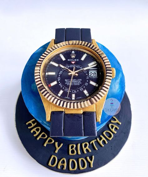 Rolex Watch Cake, Is It Cake, Watch Cake, It Cake, Rolex Watch Box, Cakes For Men, Classy Style, Rolex Watch