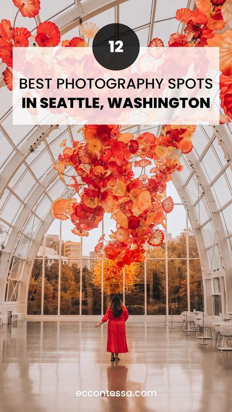 12 Best Photography Spots in Seattle. Instagrammable Spots in Seattle Seattle Washington Photography, Seattle Instagram Spots, What To Do In Seattle Washington, Seattle Pictures Ideas, Seattle Library, Seattle Winter, Seattle Pictures, Seattle Vacation, Seattle Trip