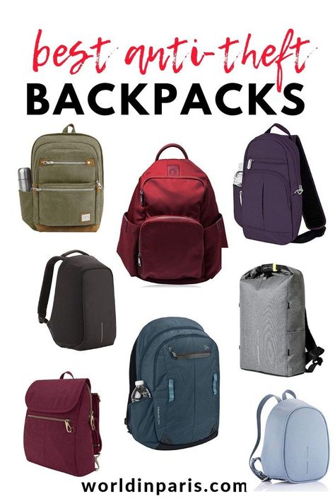 Check our anti-theft backpack review and choose the best anti-theft backpacks for safe travels, best theft proof backpacks, travel safe, anti-theft travel backpack, secure backpacks Best Carry On Backpack, Best Travel Backpack, Agency Logo, Backpacks Travel, Urban Backpack, Women Backpack Travel, Best Travel Accessories, Anti Theft Bag, Couple Travel