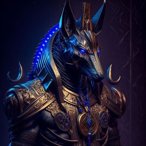 Anubis Wallpaper, Templar Knight Tattoo, Egyptian Anubis, Pyramids Egypt, Gods Of Egypt, Dragon Artwork Fantasy, Ancient Egyptian Gods, Egyptian Tattoo, Art Deco Poster