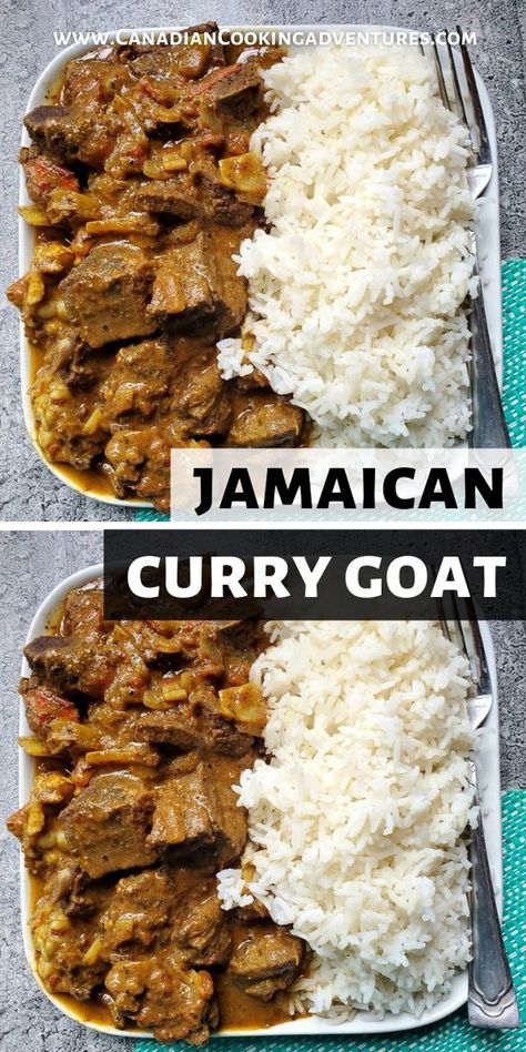 Jamacian Curry Goat Ground Goat Recipes, Goat Curry Recipes, Goat Recipes Meat, Curry Goat Jamaican Recipe, Goat Dishes, Goat Meat Recipes, Curry Goat Recipe, Curried Goat Recipe, Jamaican Curry Goat