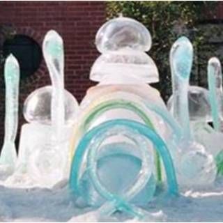 Easy ice sculpture - for kids of all ages Sculpture Lessons, Snow Activities, Ice Art, Ice Sculpture, Snow Sculptures, Ice Castles, Snow Fun, Sculpture Ideas, Ice Sculptures