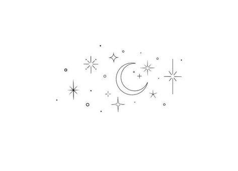 Too The Moon And Back Tattoos, Stardust Tattoo, Moon Star Tattoo, Luna Tattoo, Sparkle Tattoo, Persian Tattoo, Small Moon Tattoos, Wrist Tattoo Designs, Stars Tattoo