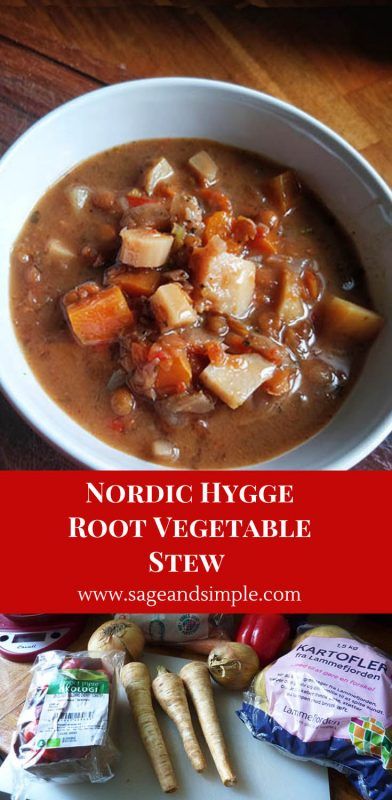 Cheap Soup Recipe – Nordic Hygge Root Vegetable Stew - Sage & Simple Winter Vegetable Stew, Vegan Nordic Recipes, Nordic Soup Recipe, Root Soup Recipes, Root Vegetable Soup Recipes, Norse Food, Cheap Soup, Root Vegetable Recipes, Vegan Irish Stew