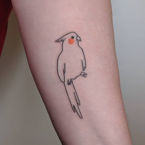 Cockatiel for Sylvia! I grew up with pet birds and I love them! . . . . . . #stickandpoke #sticknpoke #handpoked #handpokers #handpoke… Lovebird Tattoo, Parrot Tattoo, Stick N Poke, Owl Tattoo Design, Lace Tattoo, Bird Tattoo, Feather Tattoo, Feather Tattoos, Owl Tattoo