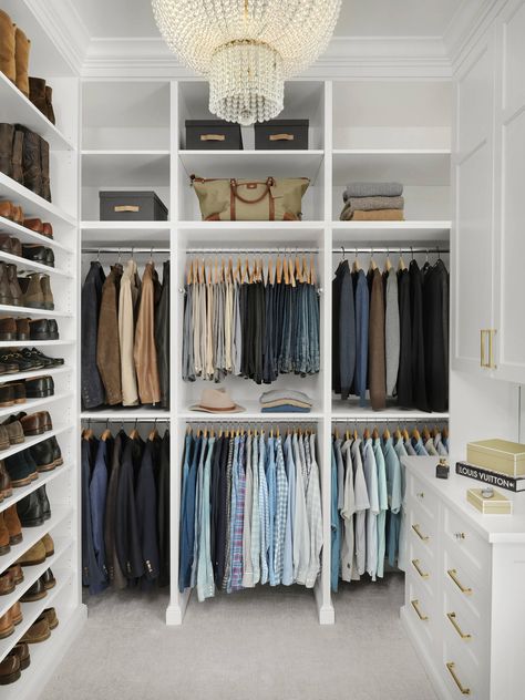 Master Closet Design, House Closet, Closet Redo, Organized Closet, Walking Closet, Dream Closet Design, Closet Design Layout, Closet Renovation, Closet Layout