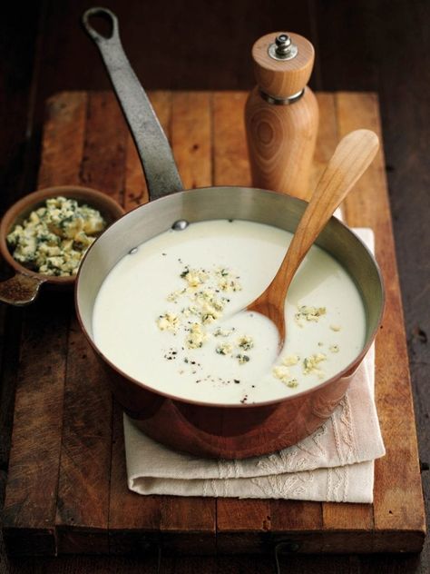 Potato, leek and stilton soup recipe | delicious. magazine Stilton Soup, Leek Potato, Stilton Cheese, Leek Recipes, Creamed Leeks, Tea Cup Cake, Potato Leek, Leek Soup, Delicious Magazine