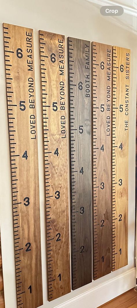 Discover innovative ideas for creating beautiful wooden growth charts to celebrate your child's milestones. Diy Wooden Height Chart, Loved Beyond Measure Growth Chart, Growth Chart Ideas, Height Chart Diy, Cradle Plans, Baby Height Chart, Baby Cradle Plans, Grow Chart, Growth Board