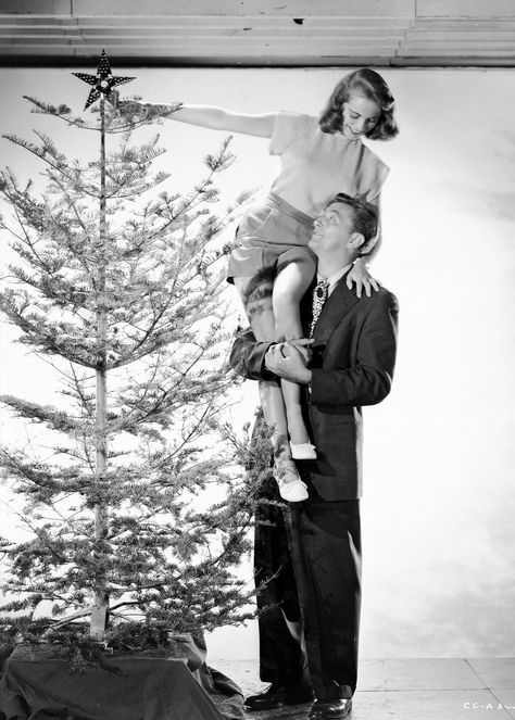 Ralph Lauren Christmas, Christmas Poses, Robert Mitchum, Vintage Christmas Photos, Janet Leigh, Turner Classic Movies, Christmas Shoot, Married Christmas, Christmas Photoshoot