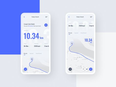 #5 RunApp - Mobile App Concept route phone application running run map mobile app modern graphic clean minimalism flat design ux ui Running App, Heartbeat Monitor, App Map, Nike App, Medical App, App Concept, App Interface Design, Business Website Design, Blog Layout