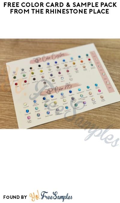 FREE Color Card & Sample Pack from The Rhinestone Place
https://yofreesamples.com/samples-without-surveys/free-color-card-sample-pack-from-the-rhinestone-place Sample Packs, Free Stuff, Color Card, Free Samples, Free Coloring, Sewing, Crystals, Color