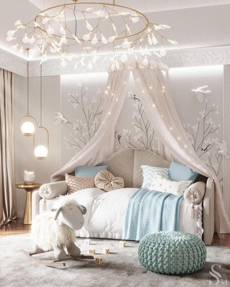 Modern Kids’ Bedrooms Inspirations Modern Kids Bedrooms, Luxury Kids Bedroom, Chic Bedroom Decor, Kids Bedroom Inspiration, Toddler Bedrooms, Kids Interior, Boho Bedroom, Kid Spaces, Luxurious Bedrooms