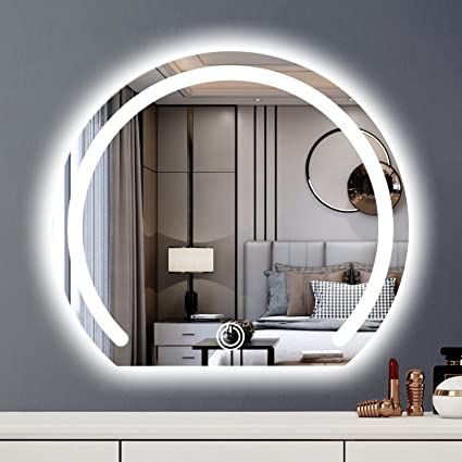 Large Vanity Mirror, Black Round Mirror, Mirror Hack, Mirror Circle, Desktop Mirror, Bathroom Large, Vanity Mirror With Lights, Lighted Makeup Mirror, Mirror For Wall