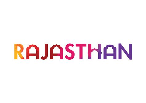 Rajasthan Logo Self Project on Behance Rajasthan Logo, Jaipur Logo, Hindi Logo, Ipad Sketch, Animal Texture, Jay Shri Ram, Minimal Typography, Different Font Styles