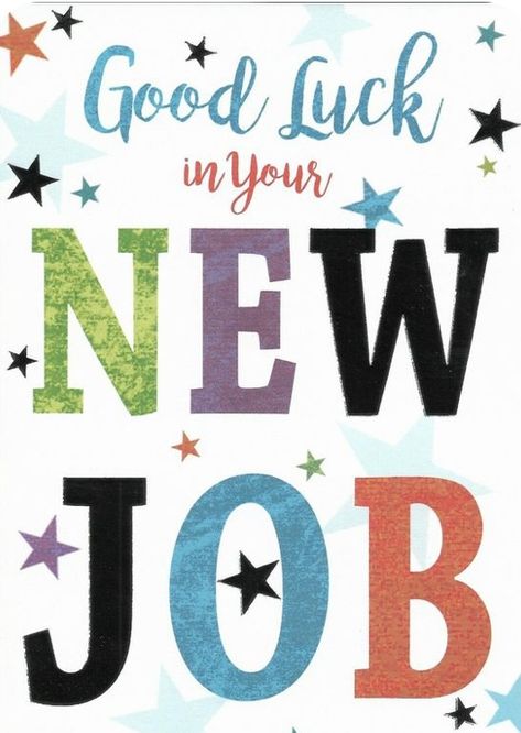 Good Luck For New Job, First Day New Job, New Job Wishes, Cards Diy Easy, Zodiac Sign List, Watercolour Effect, Good Luck New Job, New Job Card, Sister Birthday Quotes