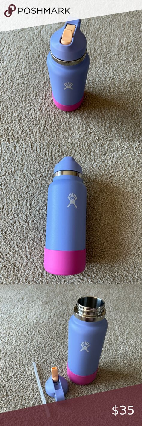 32oz limited edition hydroflask Hydro Flask, Purple Light, Light Orange, Flask, Limited Editions, Pink Purple, Water Bottles, Straw, Limited Edition