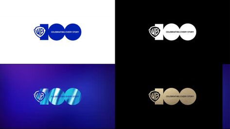 Warner Bros. Honors Its Many Historic Icons In Evolving 100th-Anniversary Logo - DesignTAXI.com 50th Logo Anniversary, 100th Anniversary Logo, 100 Year Anniversary Logo, 100 Anniversary Logo, 10 Anniversary Logo, 100 Logo, Movie Studios, Anniversary Logo, 100th Anniversary