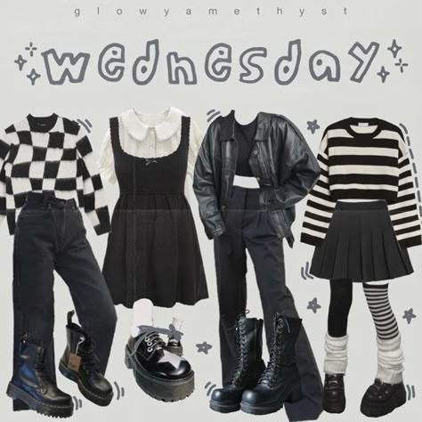 Wednesday Addams Outfit Inspiration Jenna Ortega, Genderbent Wednesday Addams, Netflix Characters Outfits, Wednesday Addams Wardrobe, Wednesday Aesthetic Outfits, Male Wednesday Addams, Wednesday Addams Outfit Inspiration, Wednesday Addams Inspired Outfit, Wednesday Outfit Ideas