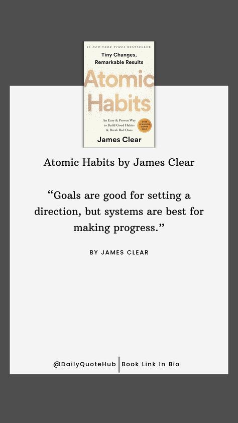 Atomic Habits Quotes, Atomic Habit, Habits Quotes, Self Help Quotes, Research Book, Help Quotes, Habit Quotes, James Clear, Habit Formation