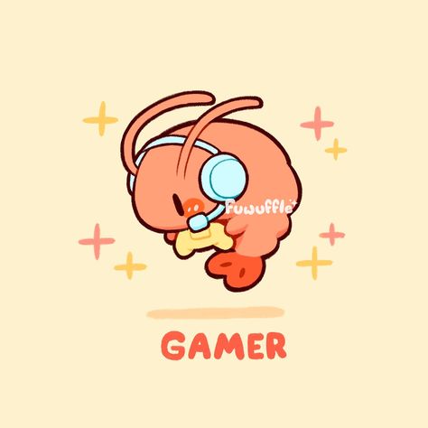 Gamer Shrimp! 🦐🎮 Are you planning on doing some cozy gaming this weekend? 👀 Hopefully you can avoid shrimp back since I need to remind myself every so often~ 😅 One of my favorite games I’ve played recently was Legend of Zelda: Tears of the Kingdom! ❤️ ✨ #fuwuffle #shrimp #gamer #meme #relatable #cute #cuteartwork #cuteartstyle #cuteanimals #funny #cutestickers #cuteartist #cutedrawing #doodle #cozygamer #comic #gamerstickers Funny Chibi Art, Cute Shrimp Art, Shrimp Character Design, Shrimp Character, Switch Drawing, Game Doodle, Cute Shrimp, Fishing Drawing, Posture Drawing