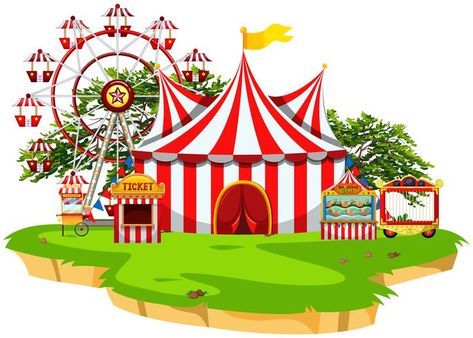 Carnival fun fair scene Fair Pictures, Scene Illustration, Zebra Painting, Carnival Art, Scene Drawing, Fun Fair, Drawing Games, Paper Drawing, Animated Drawings