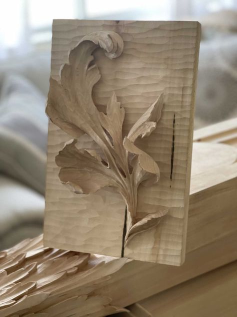 New Videos are available to watch on the school of wood carving site. Carving Modern Acanthus -from 1903 design #woodcarving #woodworking Acanthus Leaf Carving, Leaf Wood Carving, Floral Wood Carving, Intricate Carving, Leaf Carving, Sculpture Ideas, Wood Carver, Carving Art, Woodworking Hand Tools