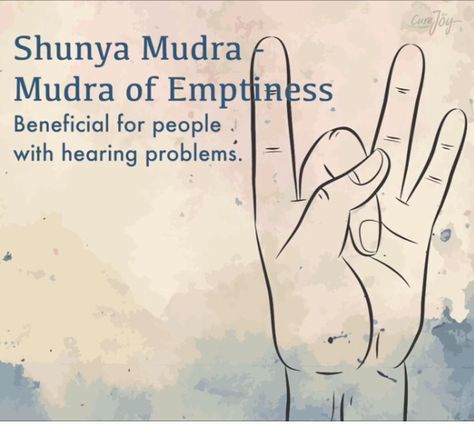 Mudra for Hearing Problems Hand Yoga, Wait Loss, Yoga Mudra, Yoga Mudras, Hand Mudras, Yoga Hands, Yoga Posen, Meditation Mantras, Chakra Yoga