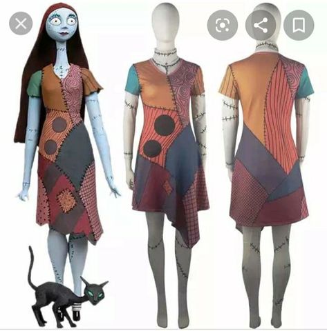 Sally Halloween Costume, The Nightmare Before Christmas Sally, Nightmare Before Christmas Dress, Nightmare Before Christmas Costume, Sally Costume, Sally Skellington, Nightmare Before Christmas Sally, Sally Nightmare, Sally Nightmare Before Christmas