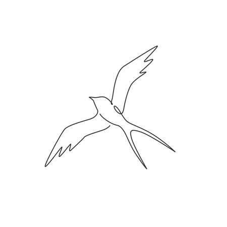 One Line Swallow Tattoo, Swallow Drawing Simple, Scissortail Flycatcher Tattoo, Bird One Line, Bird Line Drawing, Swallow Tattoos, Swallow Tattoo Design, Bird Icon, Small Quote Tattoos