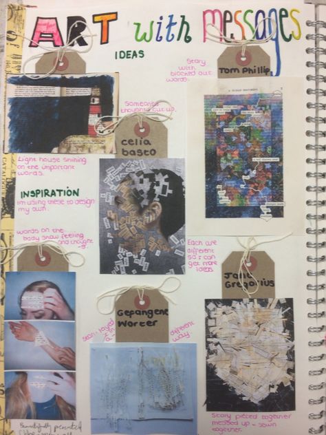 Chloe, experimenting with the theme: 'messages' for the GCSE Portfolio Project. St Mary's Catholic High School. Gcse Portfolio, Catholic High School, Feminism Art, Portfolio Project, Lime Bars, Gcse Art Sketchbook, Healthy Meal Delivery Service, Gcse Art, Sketches Easy