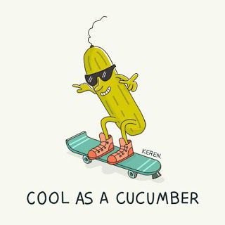 English    is    FUNtastic: Meaning of idiom "cool as a cucumber" Cool As A Cucumber, Judgmental People Quotes, English Puns, Judgmental People, Vegetable Puns, Idiomatic Expressions, Idioms And Phrases, Lunch Box Notes, English Idioms